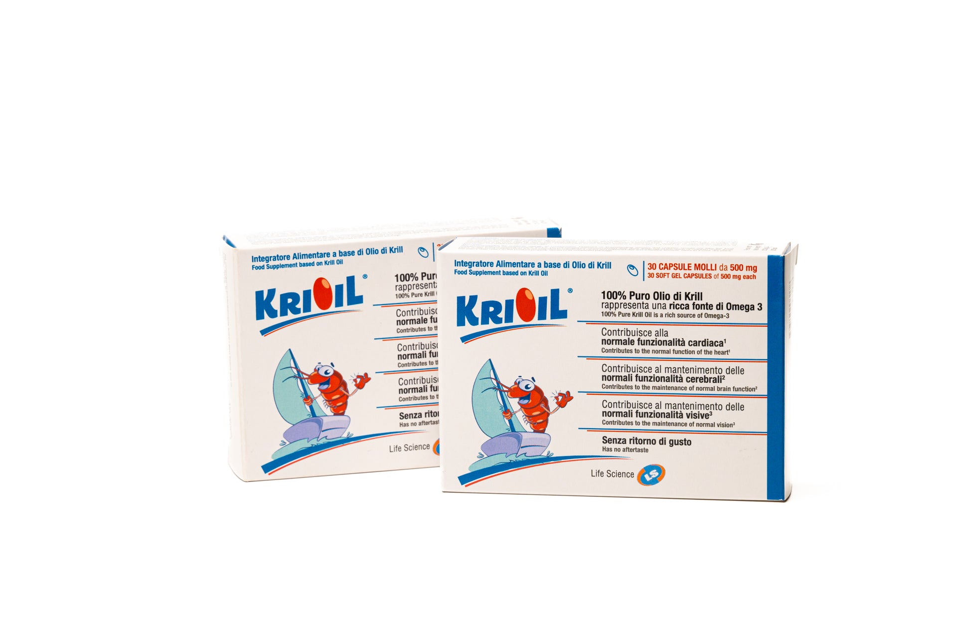 KRIOIL - Integratore di Olio di Krill Antartico, Ricco di Omega-3.